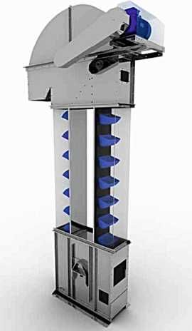 Нория ленточна ковшевая Зернова Норія Элеваторы для зерна песка пеллет
