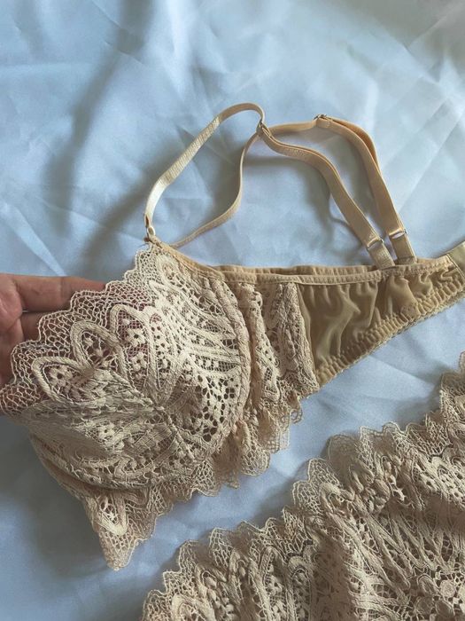 Комплект білизна ліф трусики сітка мереживо