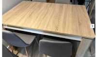 Stół rozkładany 140cm/180cm x 90 cm dąb sonoma/biały