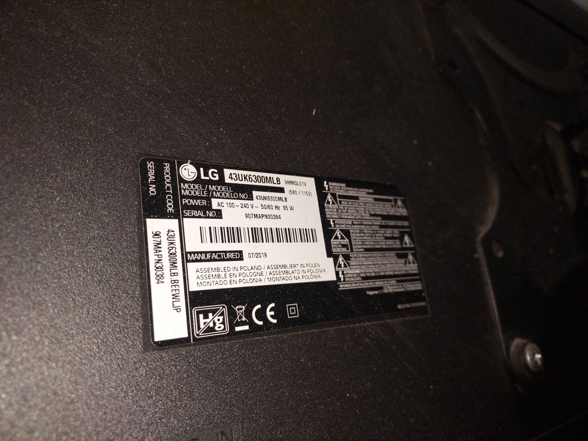 Телевізор LG Smart 43UK6300MLB