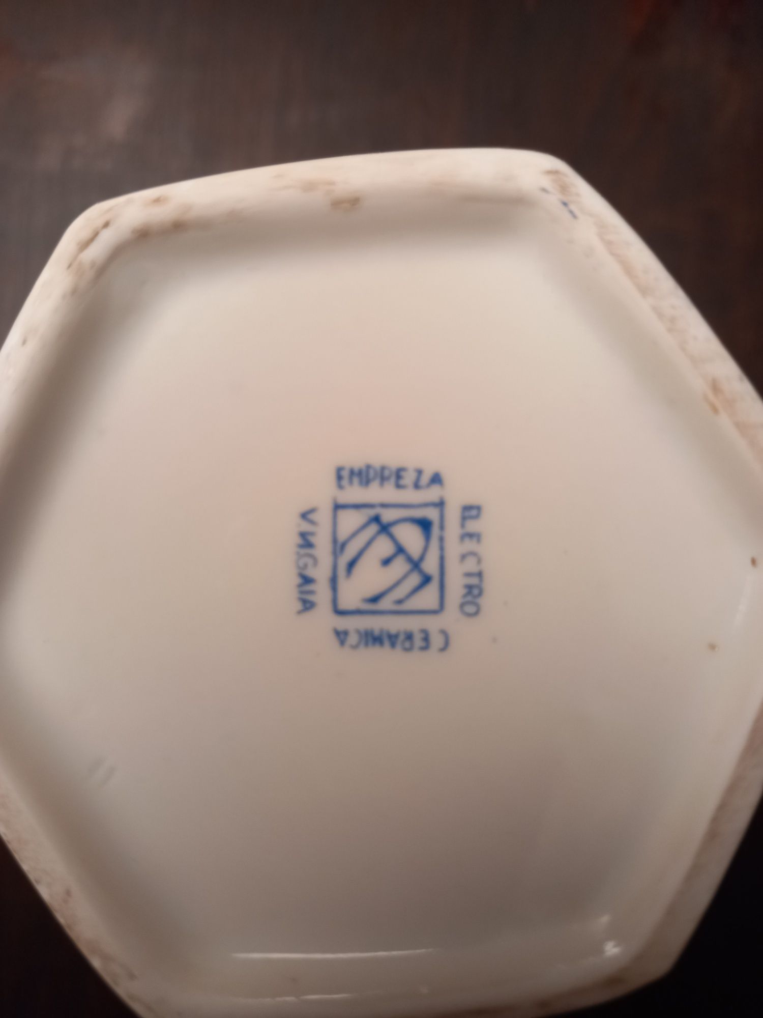 Cafeteira  em loiça azul e branca