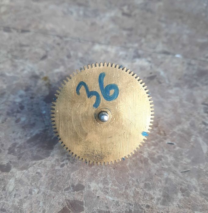 nr36 Bęben sprężyna starego zegara 45,8mm 80 zębów