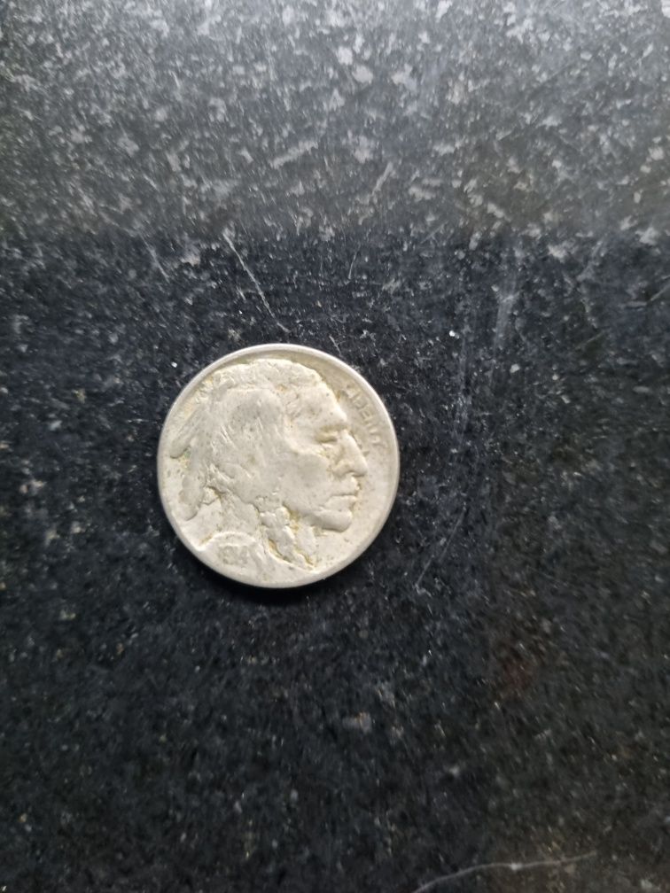 Moneta 5 centów USA Bizon/Indianin z 1914