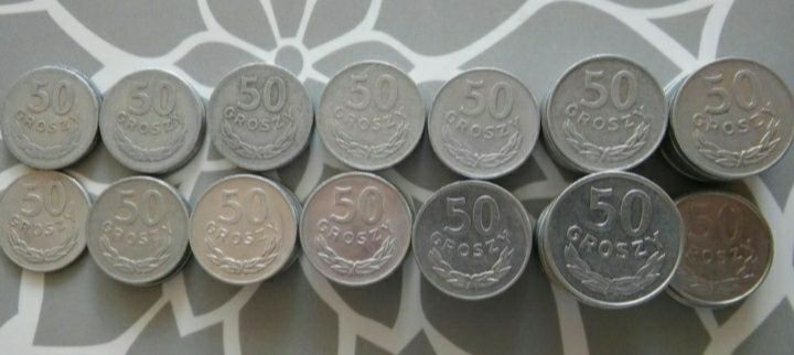 Monety PRL 50 groszy 1965 do 1986
