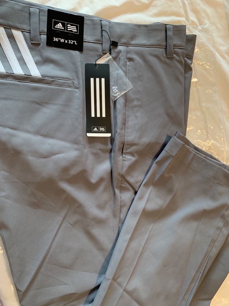 Calcas Para o Golf ADIDAS Novas 3 cores pretas cinzas e azul