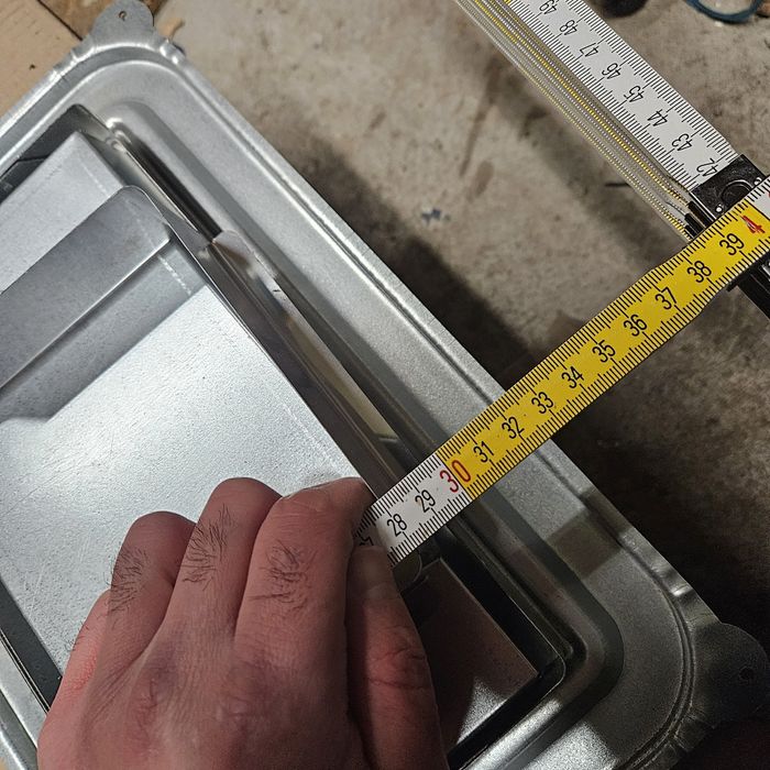 drzwiczki rewizyjne kominowe antywybuchowe ocynkowane + zaślepka