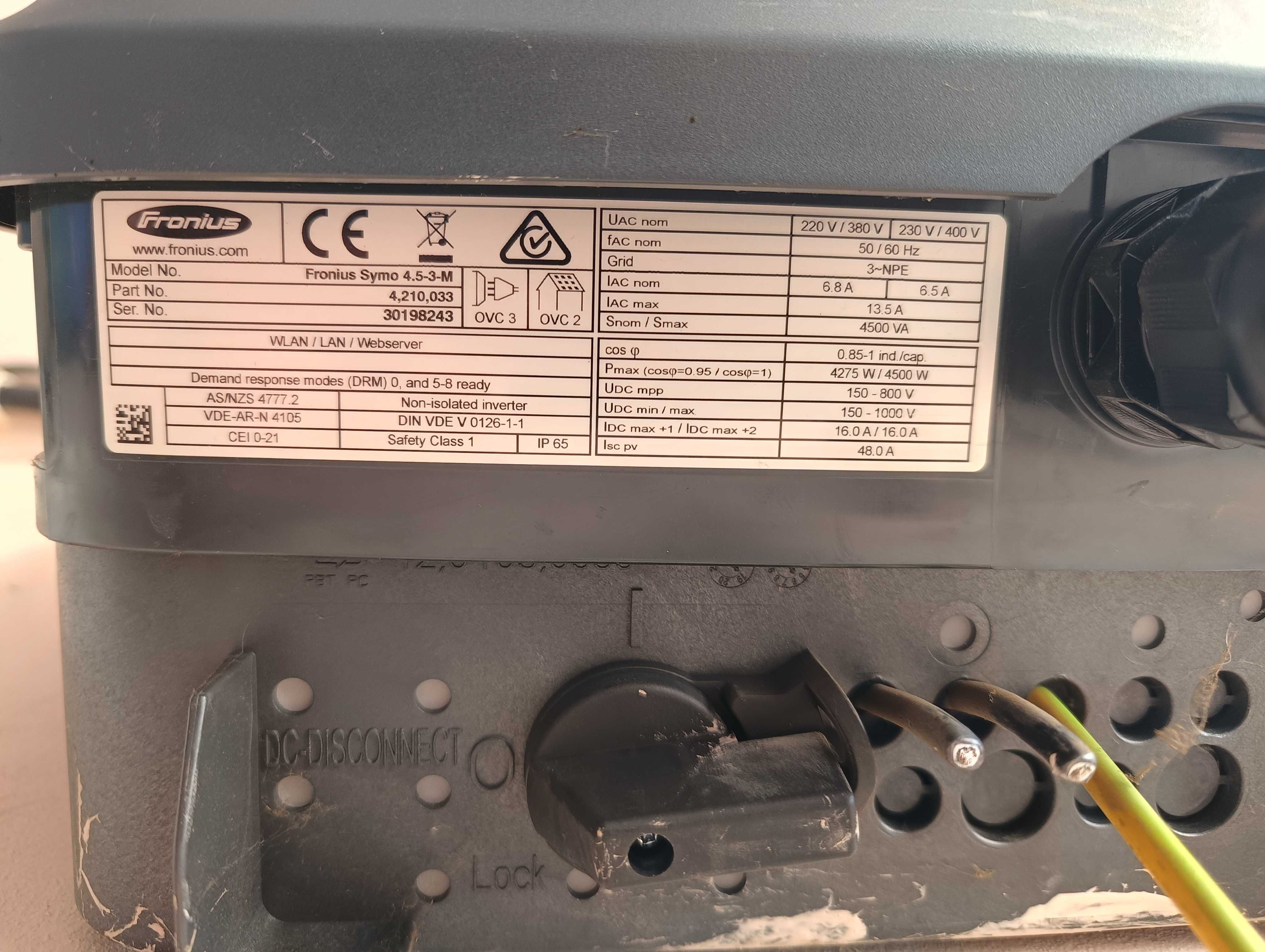 Falownik Fronius Symo 4.5-3M