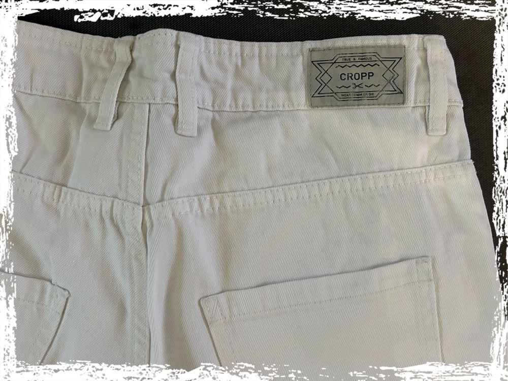 Cropp Denim - szorty biały jeans r.28