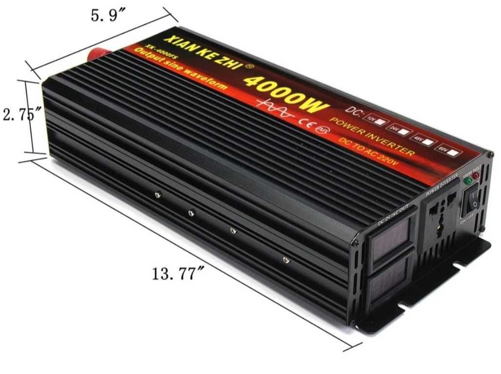 Inversor onda pura 2000 a 8000W.  Disponíveis com e sem comando.