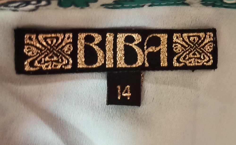 Zwiewna romantyczna miętowa sukienka vintage BIBA