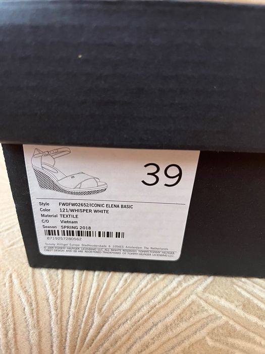 Białe espadryle Tommy Hilfiger