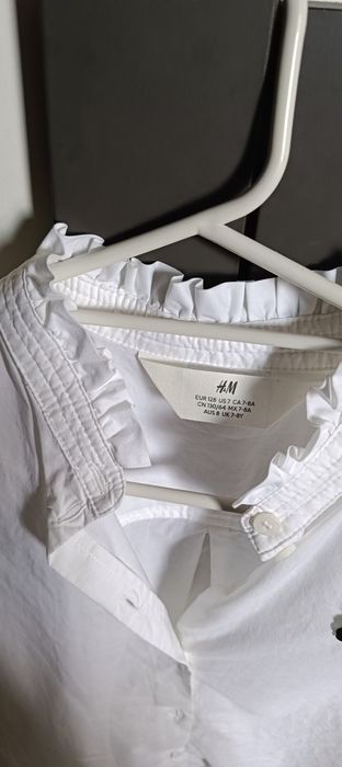 Biała bluzka h&m dziewczęca