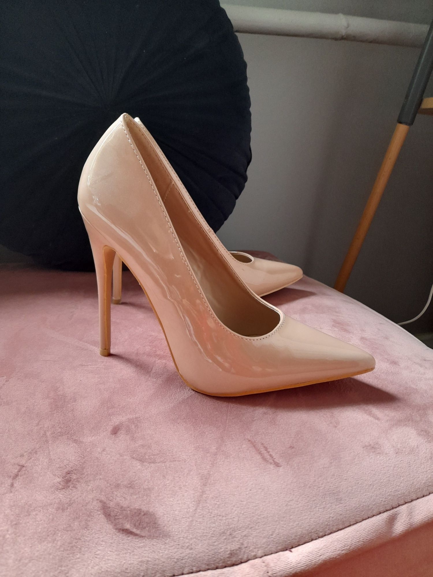 Szpilki nude 12 cm rozmiar 37