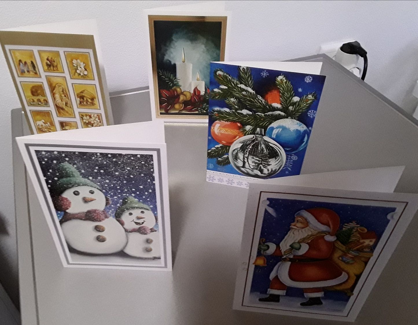 Conjunto de 10 postais de Natal (APBP) novos!