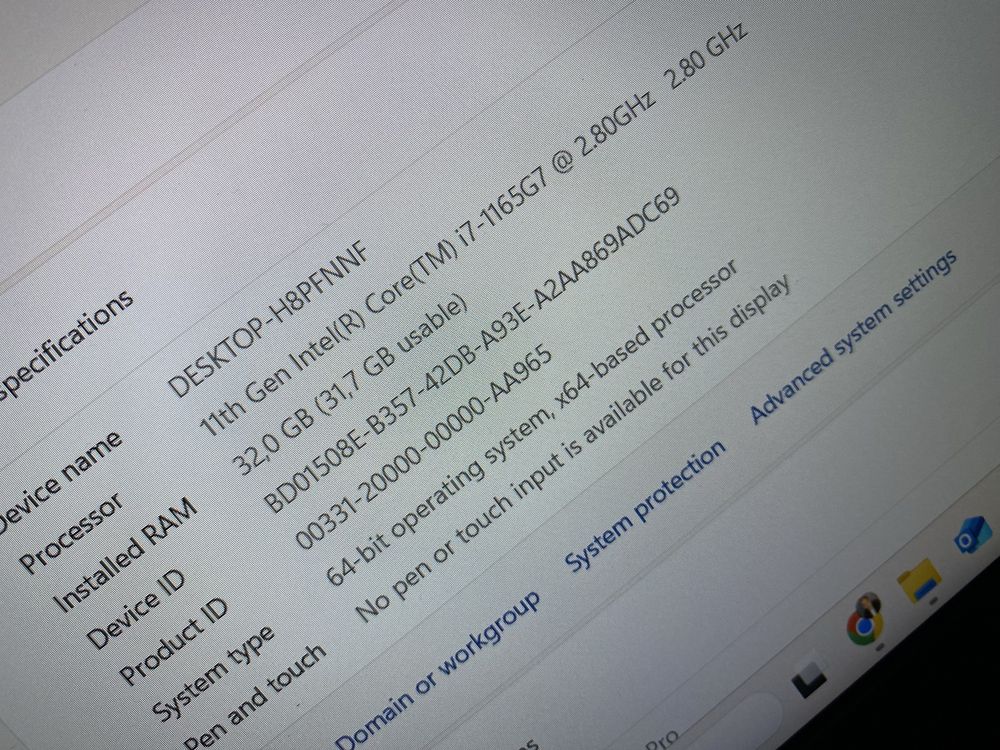 Lenovo E14 32GB Intel I7 G7 2.80 GHz 1TB Disco