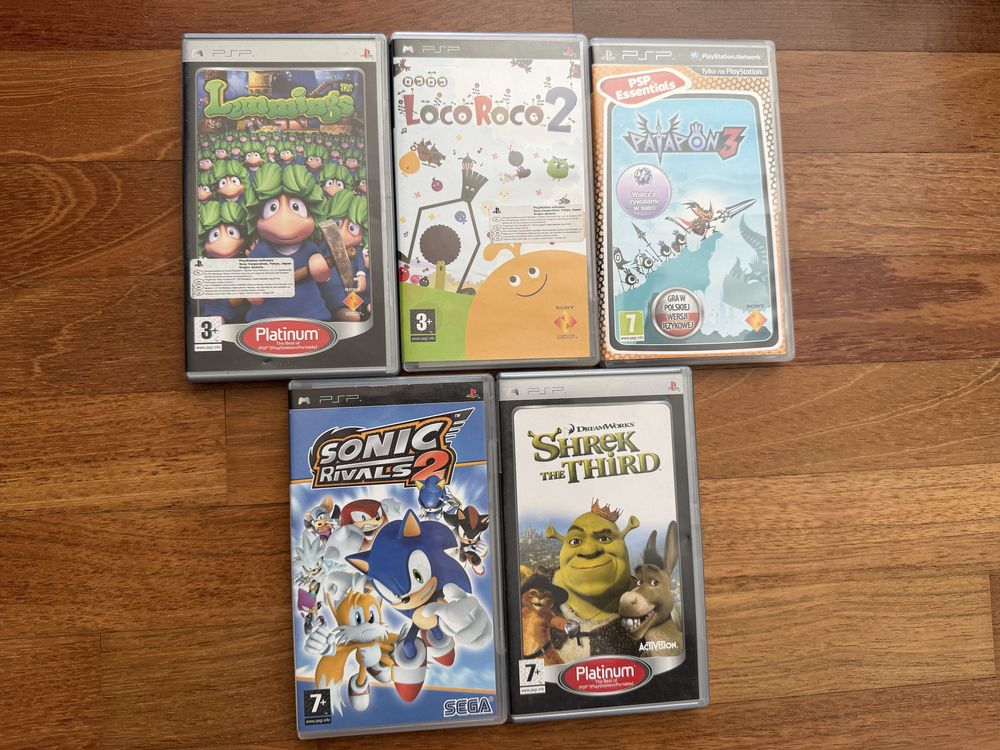 Zestaw gier na PSP Play Station Portable. Komplet albo pojedynczo
