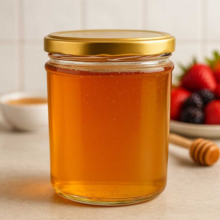 Słoiczki na przetwory miód dżem słoiki  Złota zakrętka 350ml 8 sztuk