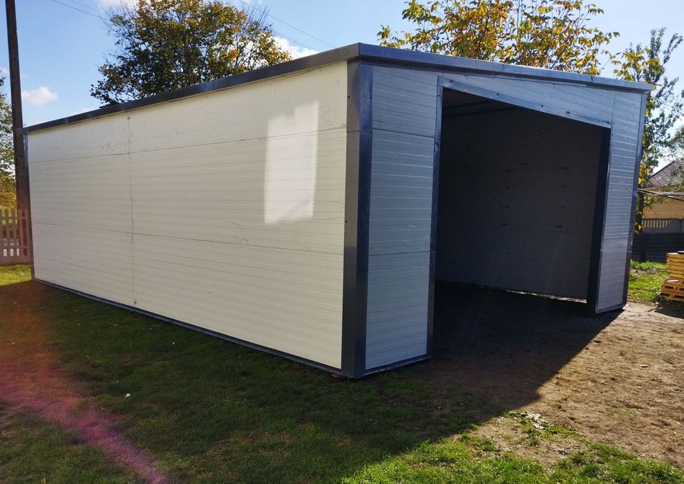 Garaż 8x5,9m H-3m, magazyn warzywno-zbożowy, hala z płyt warstwowych.