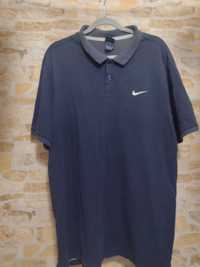 (XXL) NIKE/ Granatowa koszulka polo, bluzka podkoszulka