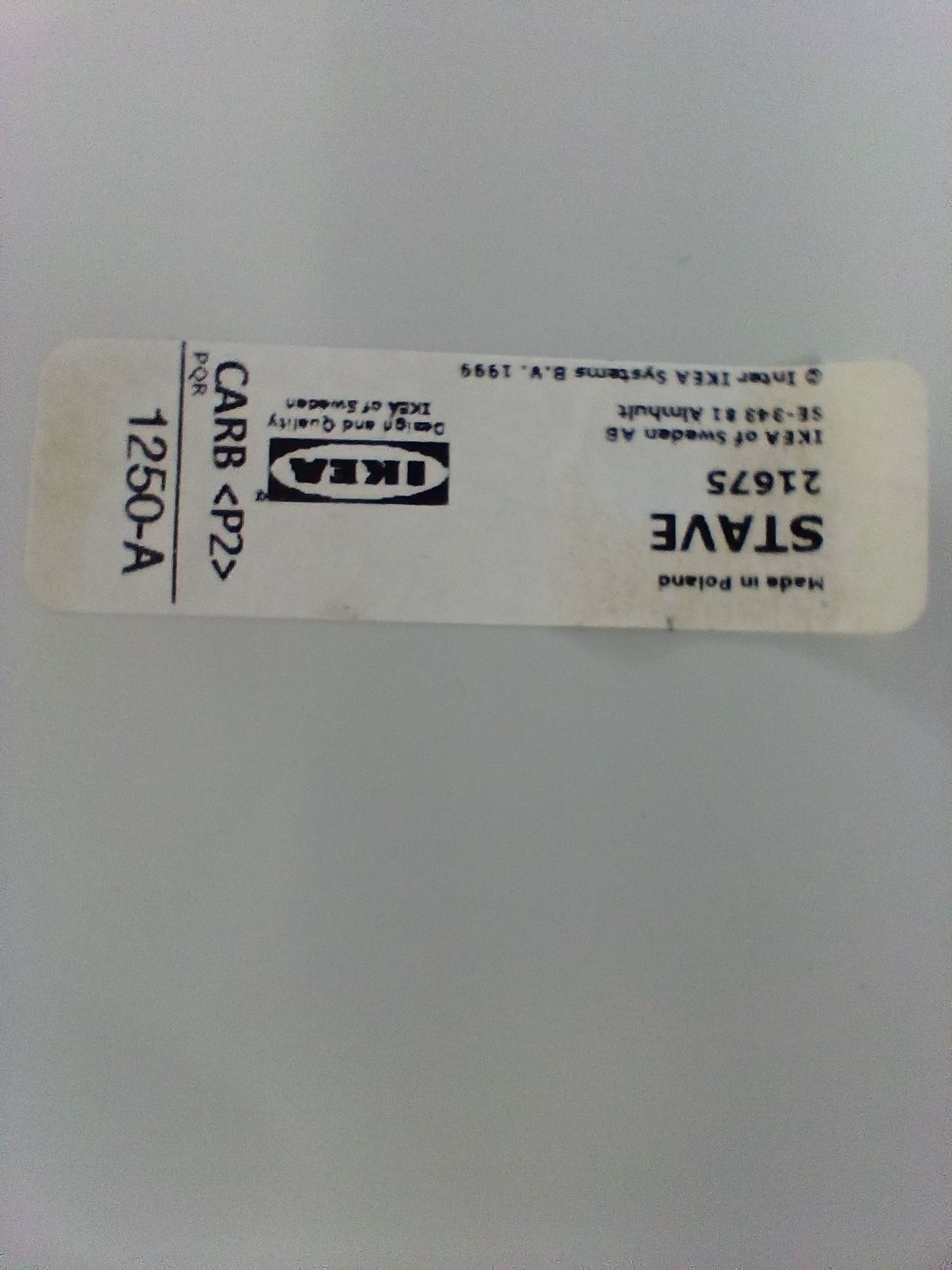 Lustro Ikea Stave białe 70x70