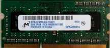 модуль оперативної пам'яті SODIMM DDR3 Micron 2Gb  1RX8 PC3 10600S