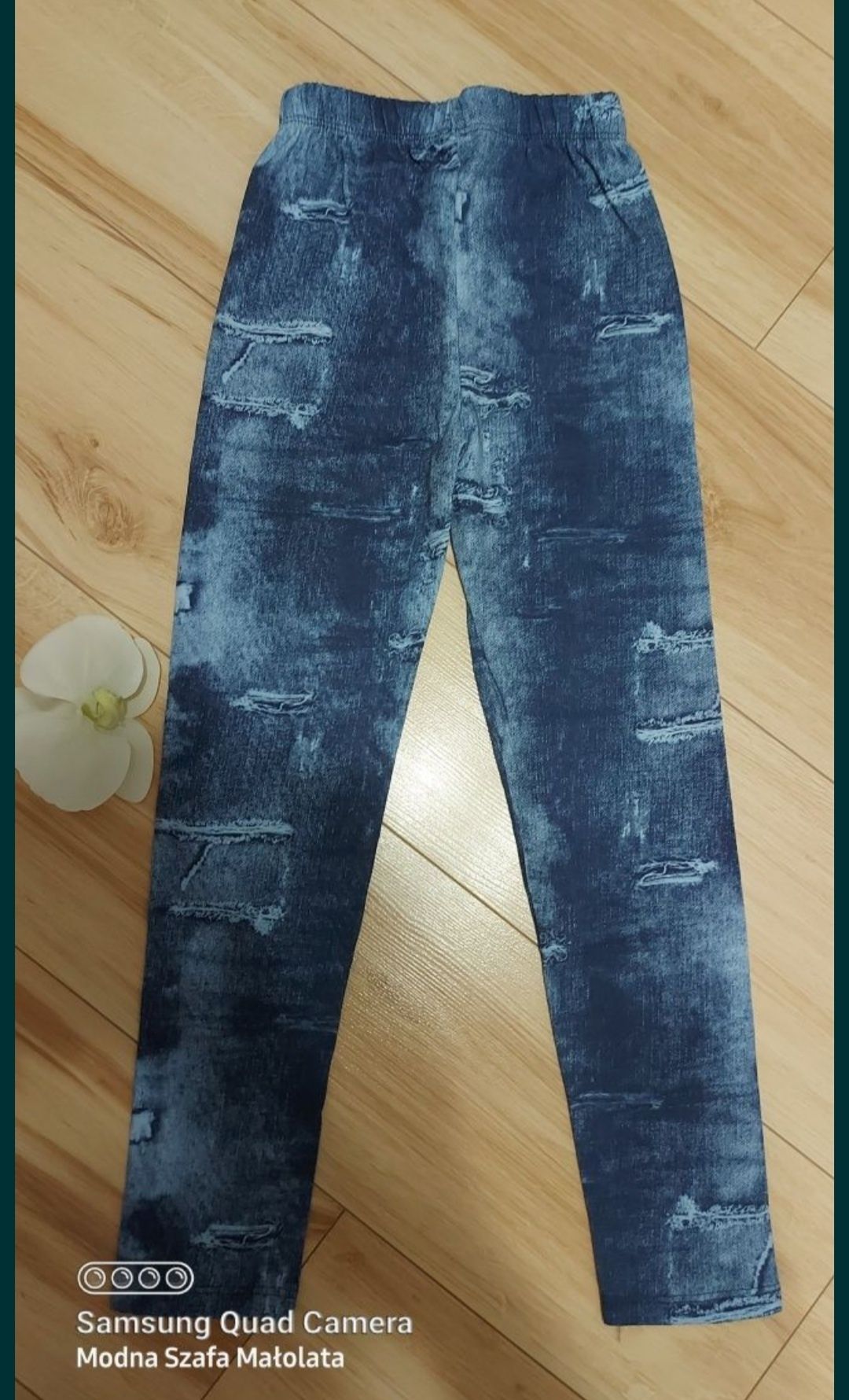 Leginsy ala jeans roz. 164 nowe