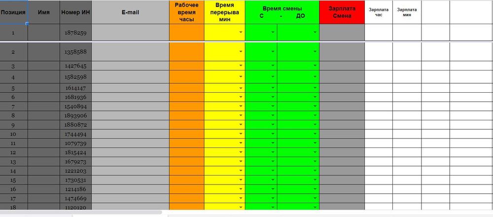 Создание таблиц гугл, google таблицы, учет и автоматизация