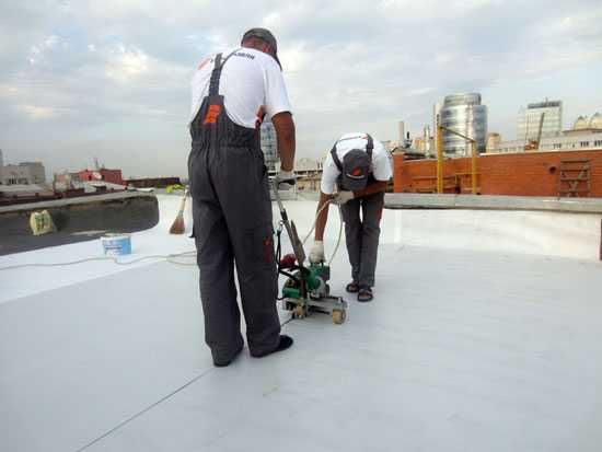 Монтаж/пайка ПВХ мембрани, утеплення покрівлі