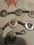 Pasek metalowy boho vintage ala Versace max obwód 100 cm średn 1,5cm