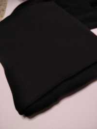 Ткань  трикотаж черный хлопок с эластаном