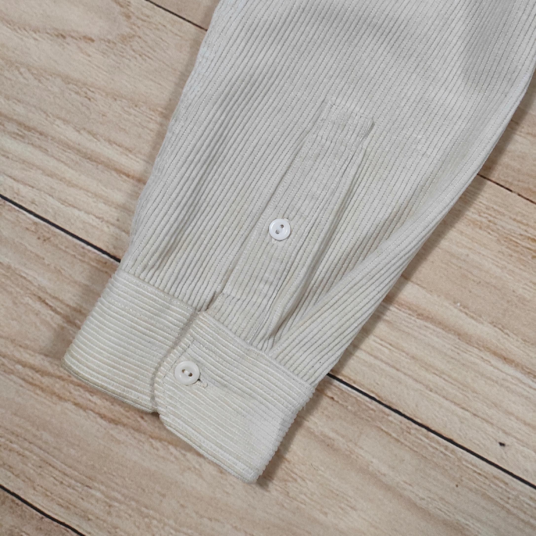 LEVI'S Koszula Męska Sztruks Beżowa Logowana r. L
