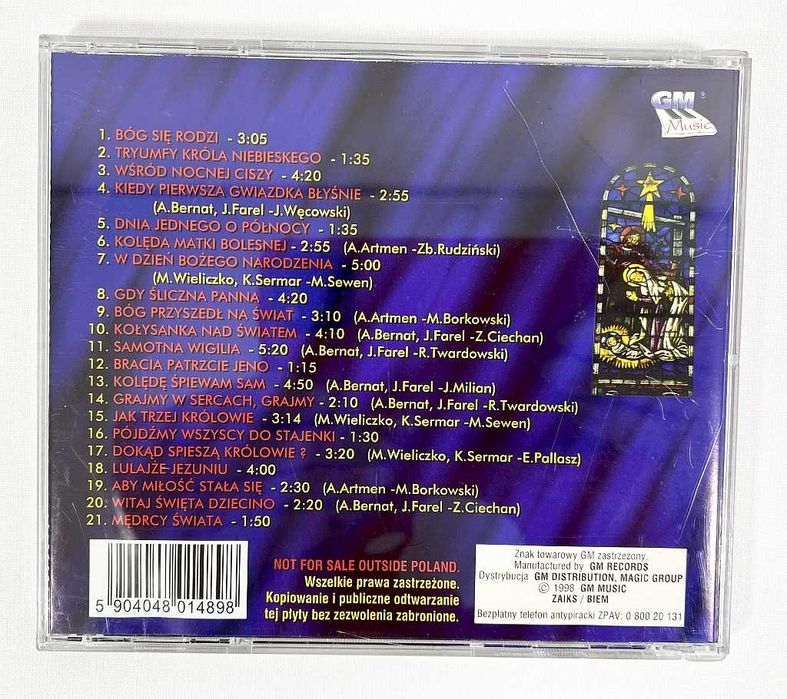 Płyta CD Kolędy Polskie B.Ładysz ,W.Ochman , L.A. Mróz.