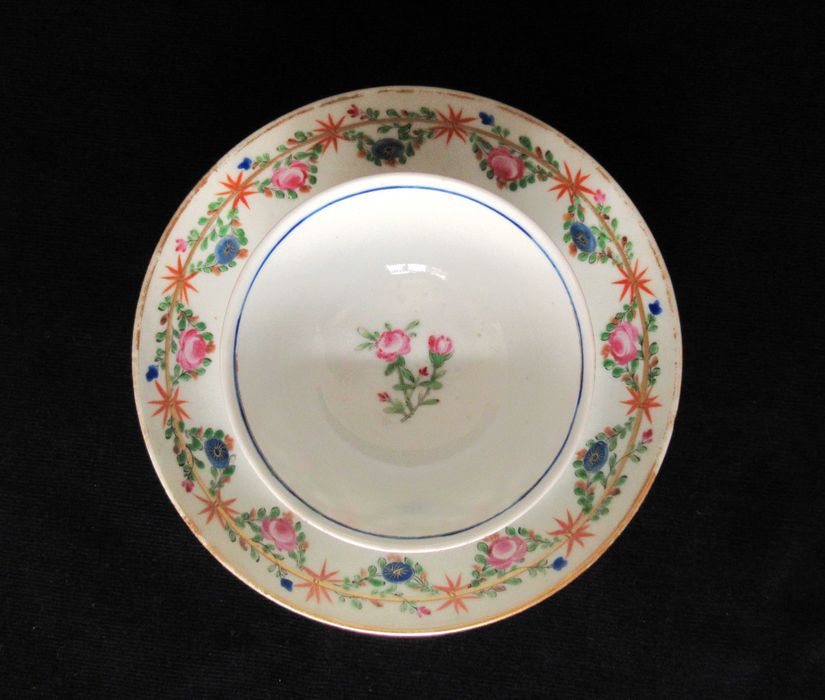 Taça e Pires Porc. China, Cia. Índias Séc. XVIII (Ref. 3)