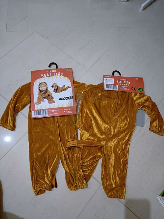 Disfarce Carnaval Bebé 6-12 meses Leão