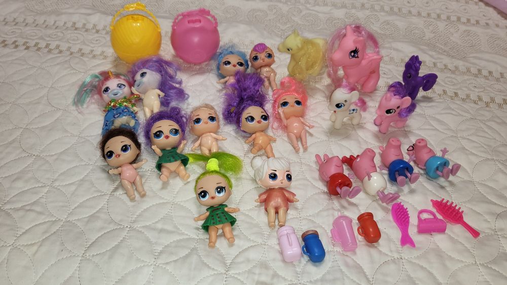 Лола,омг,набір,лот,пакет іграшок для дівчинки,лялька,пеппа,фігурки