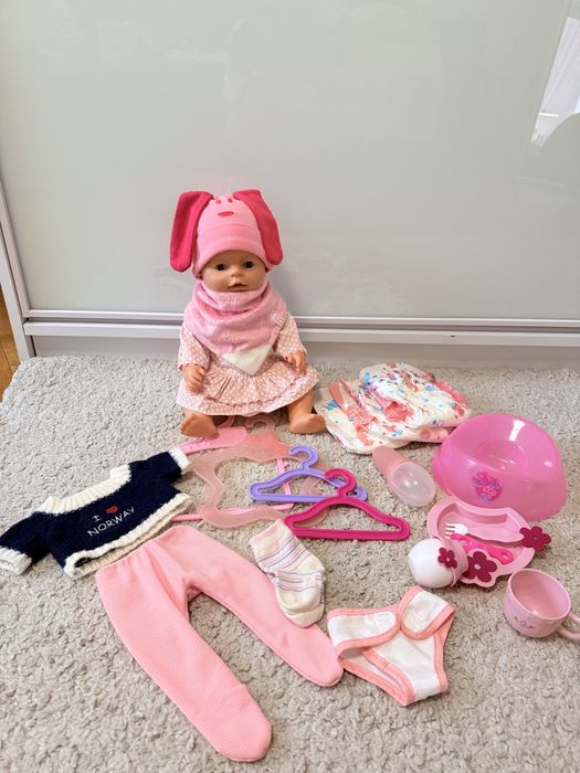 Візок+ Baby born з одягом, аксесуарами