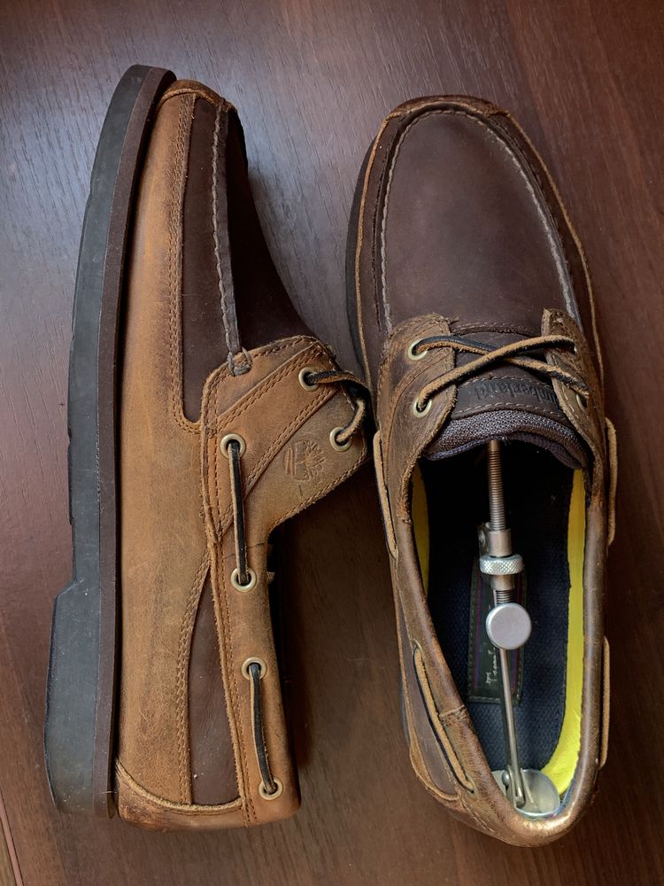 Чоловічі шкіряні черевики-мокасини Timberland розмір 44 (29см)