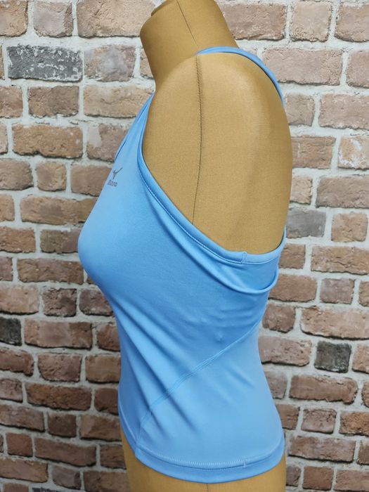 Mizuno treningowa koszulka top sportowy niebieski s