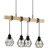 Lampa wisząca 4 punktowa Eglo Townshend  styl Loft