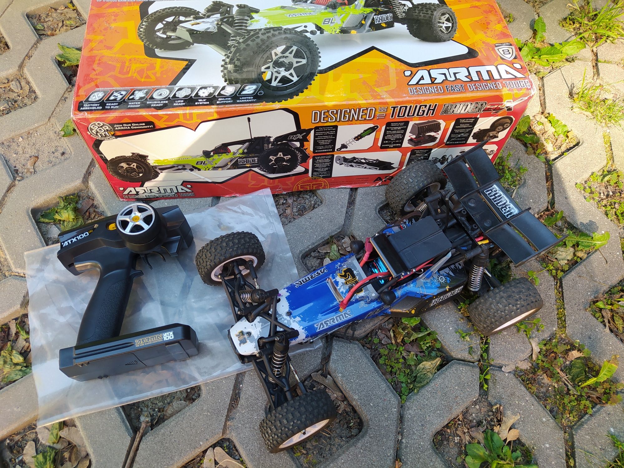 Samochód RC Arrma Raider BLX ok 96km/h