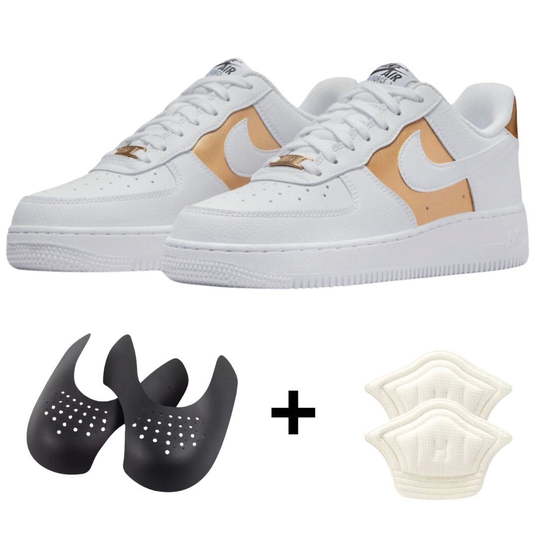 Buty Nike Air Force 1 Low White Bronze r.39 + Dodatki