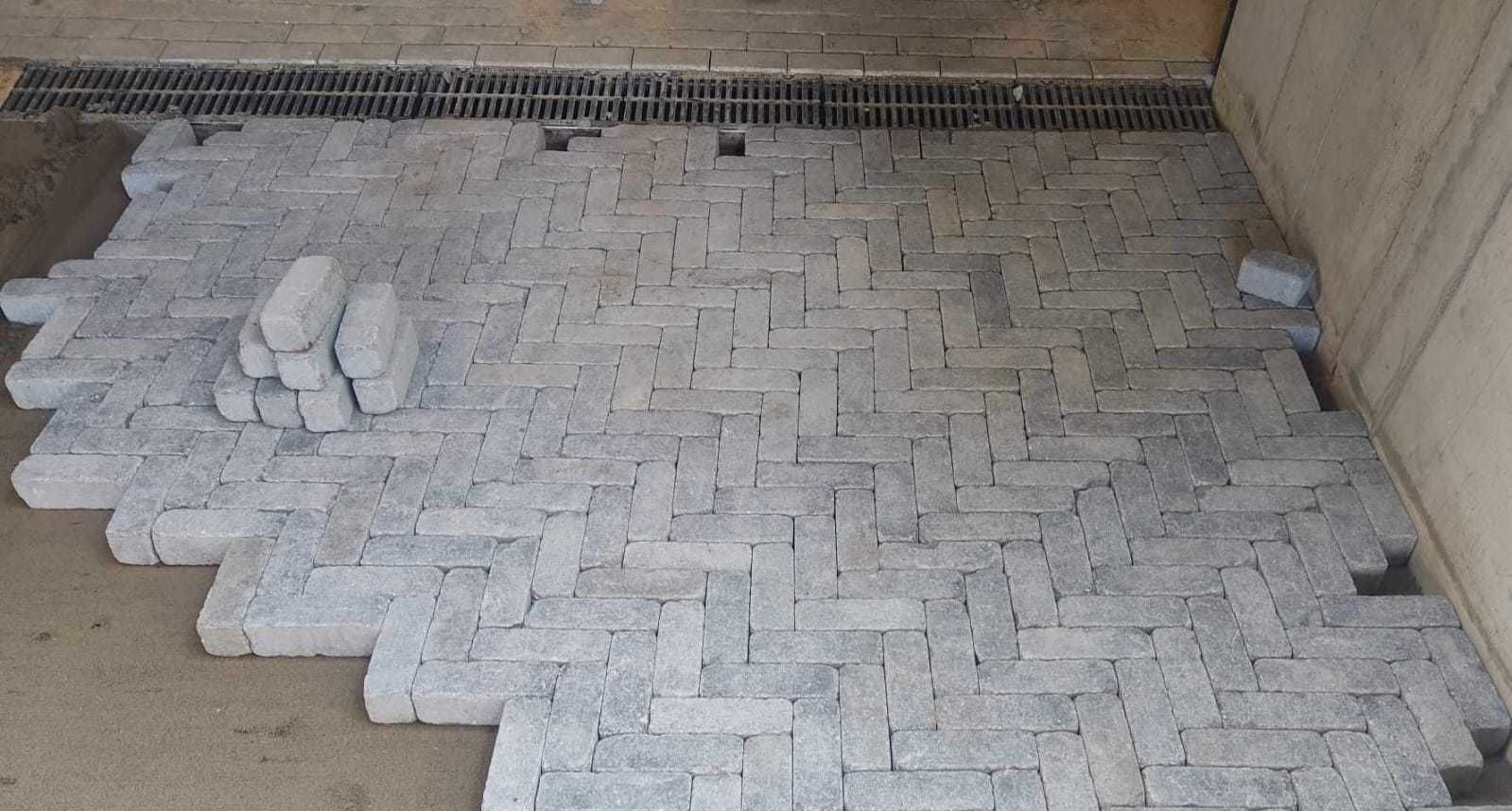 Kostka brukowa Versa 7cm łupkowy postarzana 40m2