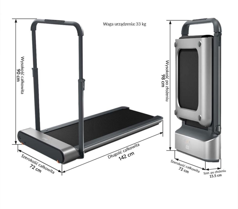 Bieżnia elektryczna, walkpad, sport, KINGSMITH TRR1F 918W 10km/h