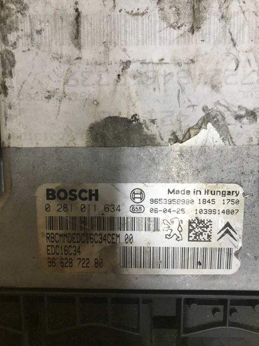 Блок управління двигуном Citroen C4 0281011634 9662872280