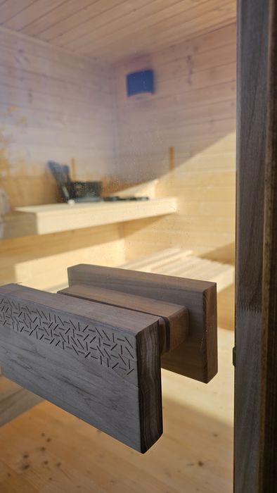 Sauna wolnostojąca drewniana ogrodowa NA JUŻ piec elektryczny 9kW 2x2m