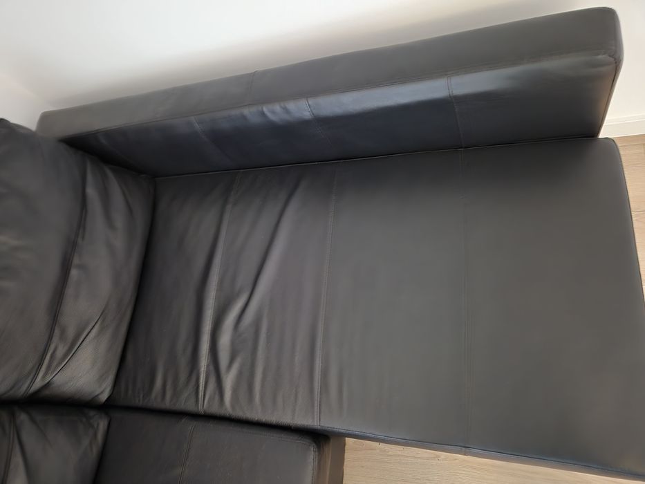 Ikea narożnik Friheten z funkcją spania skóra ekologiczna używana