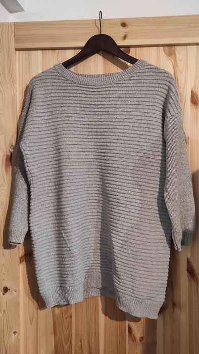 Szary damski sweter luźny George rozmiar l