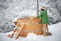 Gorąca balia ogrodowa 180 KOMPLETNA, ruska bania, HOT TUBE, sauna