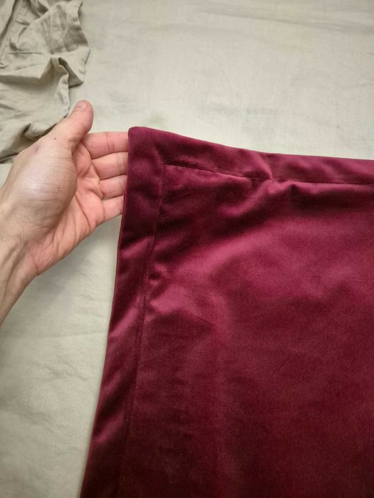 Poszewki welur bordo eurofirany