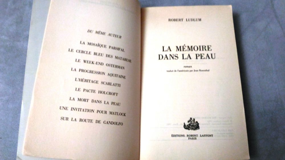 La Memoire dans la peau - Robert Ludlum po francusku
